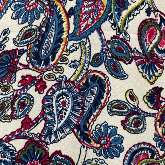 DR2 Paisley Print V-Neck Top M - Picture 6 of 7